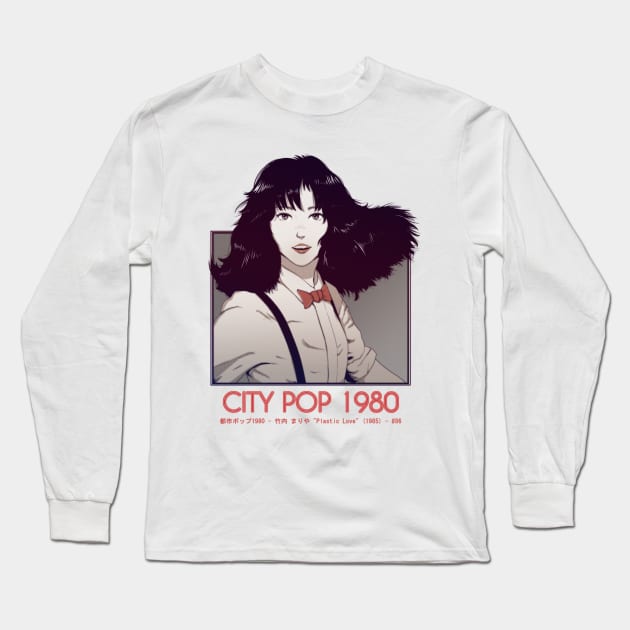 City Pop 1980 Long Sleeve T-Shirt by marchofvenus